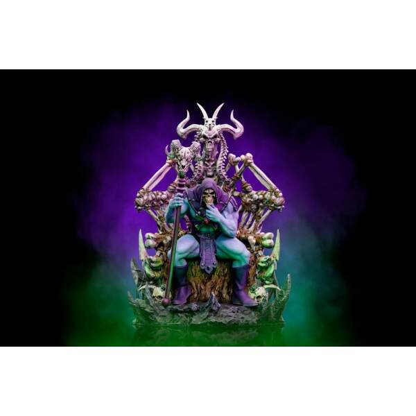 Estatua Skeletor on Throne Masters of the Universe Art Scale Deluxe 1/10  Deluxe 29 cm Iron Studio - Collector4U.com