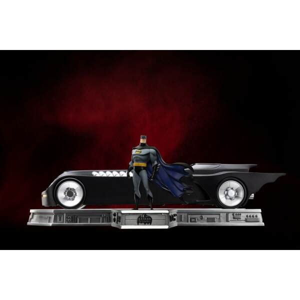 Figura Batman and Batmobile Batman The Animated Series (1992) Set Art Scale 1/10 Deluxe 24 cm Iron Studios - Collector4u.com