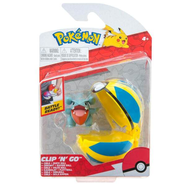 Clip'n'Go Poké Ball Gible & Veloz Ball Pokémon Jazwares - Collector4U.com