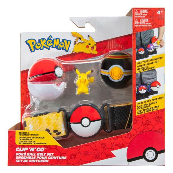Clip 'N'Go Belt Poké Ball Lujo Ball & Pikachu #8 Pokémon Jazwares - Collector4U.com