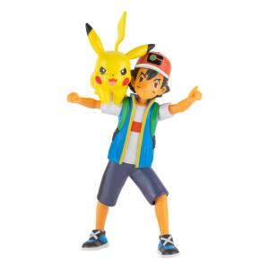 Figuras Battle Feature Ash & Pikachu Pokémon 11 cm Jazwares - Collector4U.com