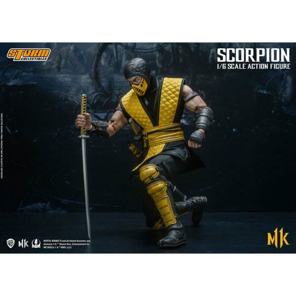 Figura Scorpion Mortal Kombat 11 1/6 32cm Storm Collectible - Collector4U.com