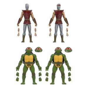 Pack de Figuras Foot Soldiers & Turtles Tortugas Ninja BST AXN Mirage Comics Exclusive 13 cm The Loyal Subjects - Collector4u.com