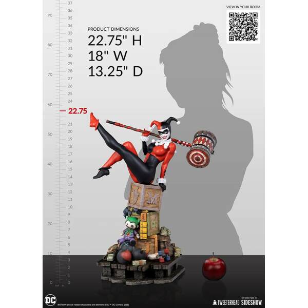 Estatua Harley Quinn 1/4 DC Comics 58cm Tweeterhead - Collector4U.com