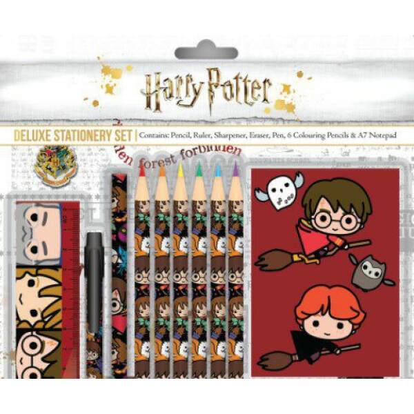 Juego Para Escribir de 12 Piezas Kawaii Harry Potter - Collector4U.com