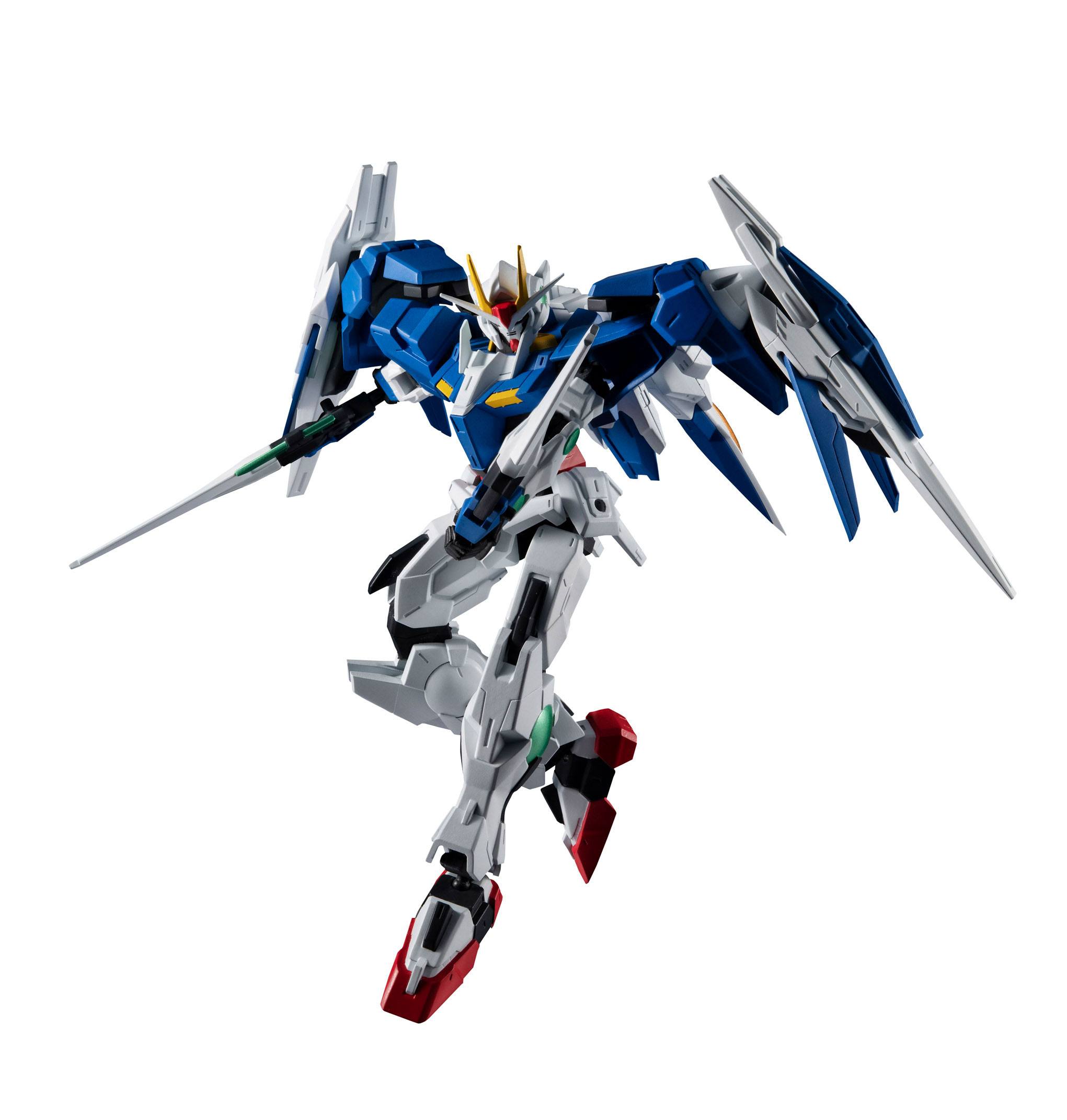 Figura GN-0000+GNR-010 00 Raiser Mobile Suit Gundam Robot Spirits 15 cm Bandai