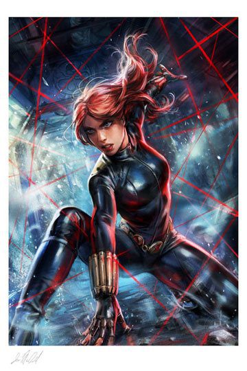 Litografía Black Widow Marvel Comics 46 x 61 cm