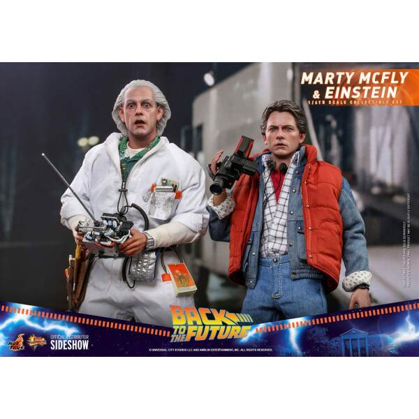 Figuras Marty McFly & Einstein Exclusive Regreso al futuro Movie Masterpiece 1/6 28 cm - Collector4U.com