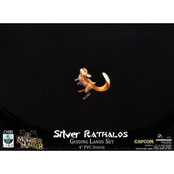 Estatua Silver Rathalos Monster Hunter PVC  10 cm Animegami Studios - Collector4U.com