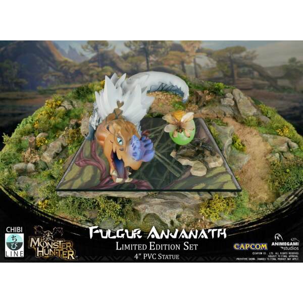 Estatua Fulgur Anjanath Monster Hunter PVC 10 cm Animegami Studios - Collector4u.com
