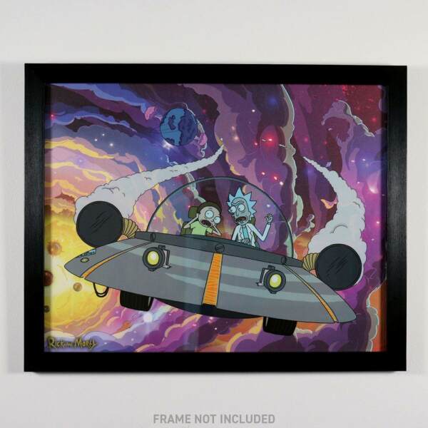 Litografia Misadventure in Space Rick y Morty Limited Edition Fan-Cel 36 x 28 cm FaNaTtik - Collector4U.com