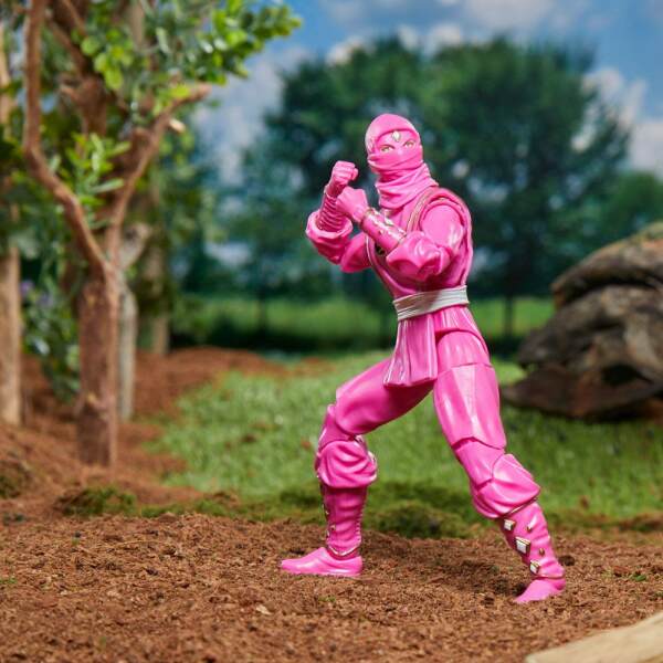 Figura Ninja Pink Ranger Mighty Morphin Power Rangers Lightning Collection 15 cm Hasbro - Collector4U.com