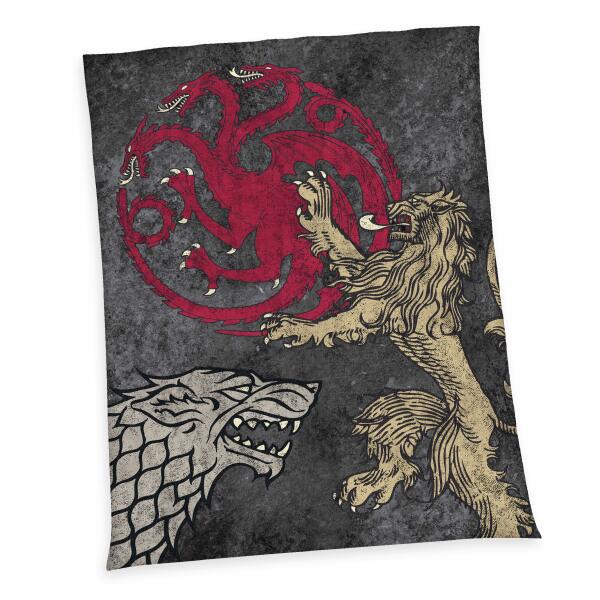 Manta Polar Logos Game Of Thrones 150 x 200 cm - Collector4u.com