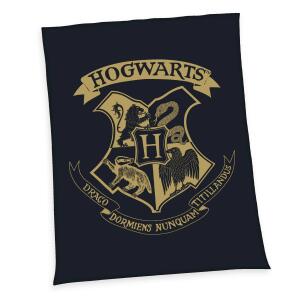 Manta Polar Hogwarts negra Harry Potter 150 x 200 cm