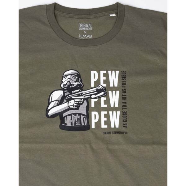 Camiseta Pew Pew Pew Original Stormtrooper Star Wars Talla XL - Collector4U.com