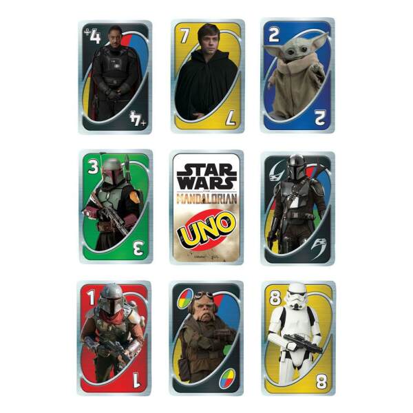 Juego de cartas UNO Star Wars: The Mandalorian Mattel - Collector4U.com