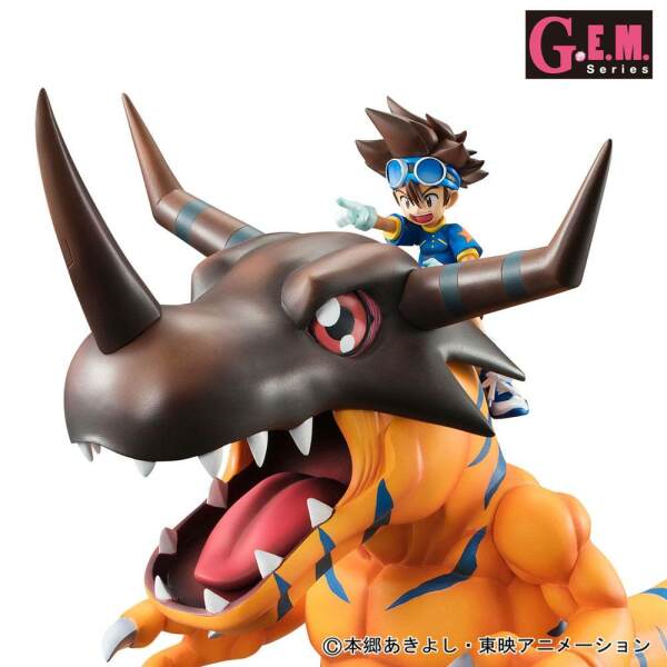 Estatua Greymon y Taichi Digimon Adventure Serie G.E.M. 25 cm - Collector4U.com