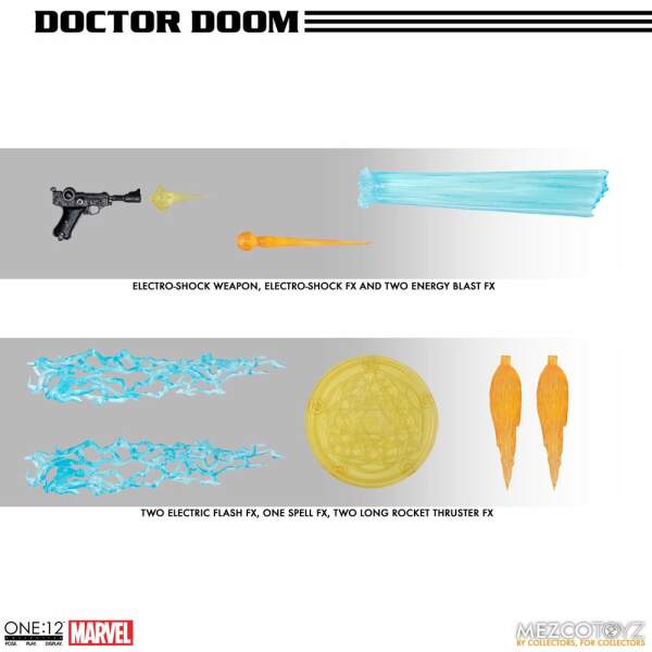 Figura Doctor Doom Marvel 1/12 17 cm Mezco Toys - Collector4U.com