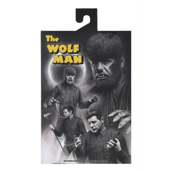 Figura Ultimate The Wolf Man Universal Monsters (Black & White) 18 cm Neca - Collector4U.com
