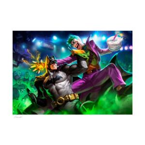 Litografia Batman vs The Joker DC Comics 46 x 61 cm – Sin enmarcar – Sideshow - Collector4u.com