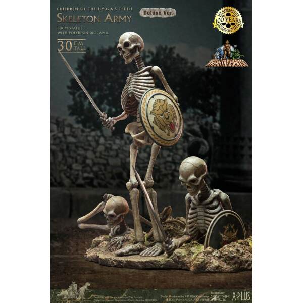 Estatua Gigantic Soft Vinyl Ray Harryhausens Skeleton Army Children of the Hydra’s Teeth Deluxe Ver. Jasón y los argonautas 32 cm - Collector4u.com