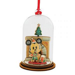 Adorno navideño Mickey junto a la chimenea - Collector4U.com