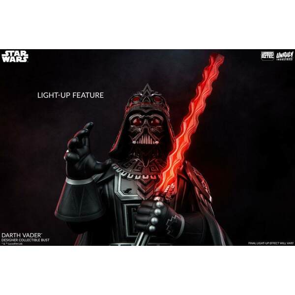 Busto Darth Vader Urban Aztec Star Wars vinilo by Jesse Hernandez 25 cm Unruly Industries - Collector4U.com
