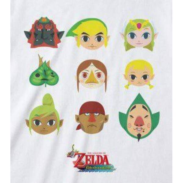 Camiseta Wind Waker Faces talla L Legend of Zelda - Collector4U.com