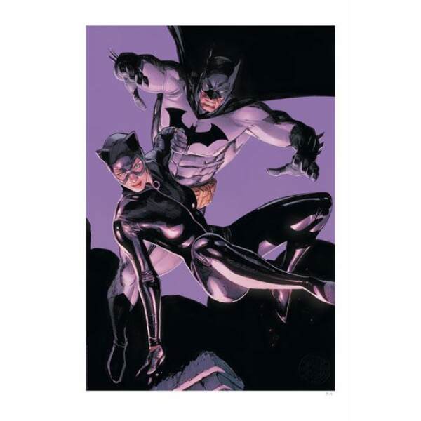 Dc Comics Litografia The Bat And The Cat 46 X 61 Cm