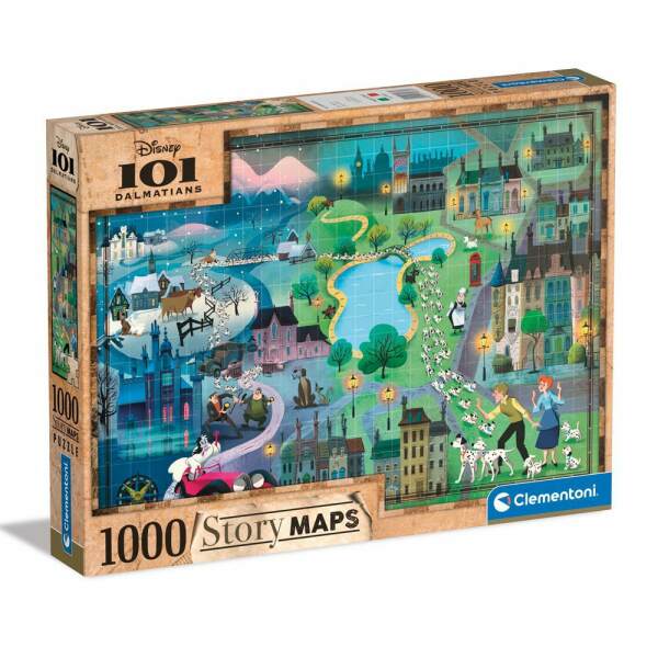 Disney Story Maps Puzzle 101 Dálmatas (1000 piezas) - Collector4U.com