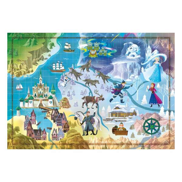 Disney Story Maps Puzzle Alicia en el país de las maravillas (1000 piezas) - Collector4U.com