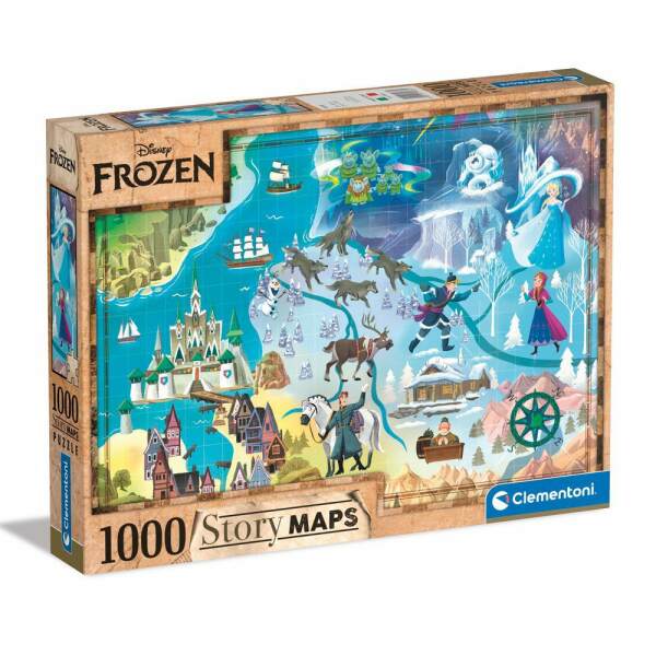 Disney Story Maps Puzzle Frozen: El reino del hielo (1000 piezas) - Collector4U.com