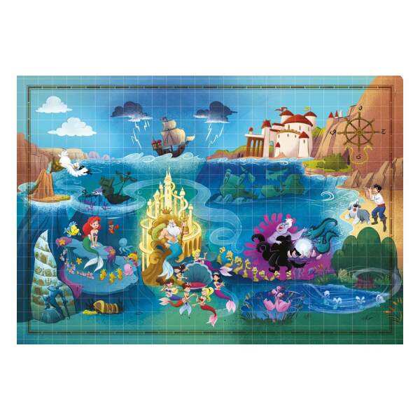 Disney Story Maps Puzzle La Sirenita (1000 piezas) - Collector4U.com