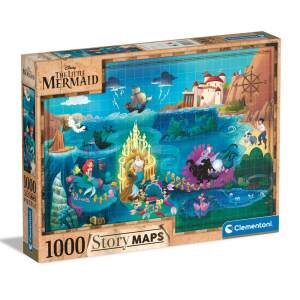 Disney Story Maps Puzzle La Sirenita (1000 piezas)