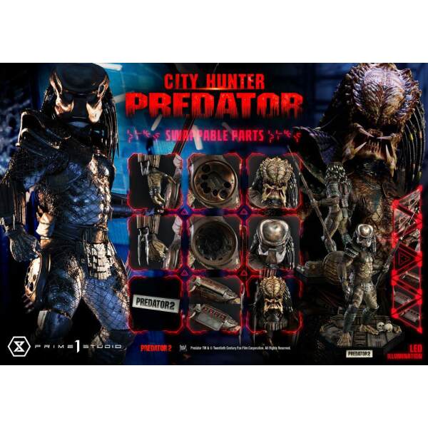 Estatua City Hunter Predator Predator 2 Museum Masterline 1/3 105 cm Prime 1 Studio - Collector4U.com