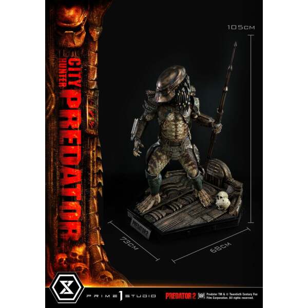 Estatua City Hunter Predator Predator 2 Museum Masterline 1/3 105 cm Prime 1 Studio - Collector4U.com