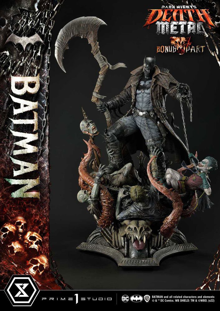 Estatua Death Metal Batman Deluxe Bonus Ver. Dark Knights: Metal 1/3 105 cm - Collector4U.com