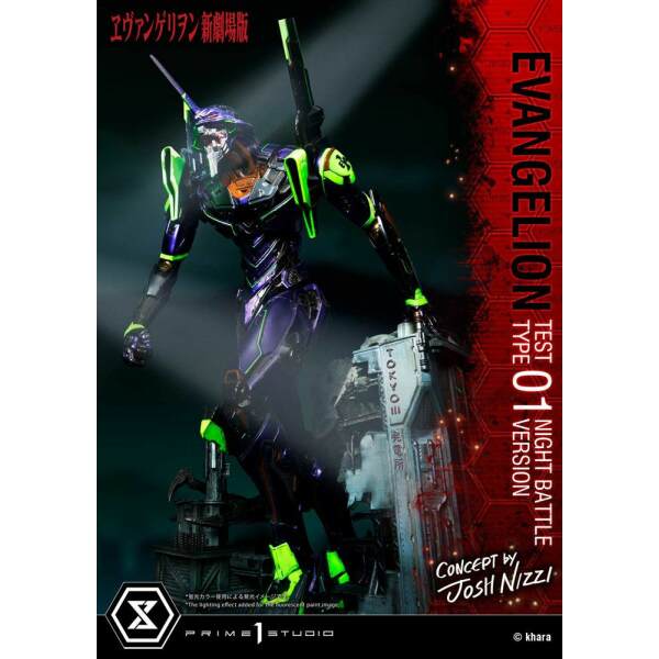 Estatua Evangelion Test Type 01 Night Battle Version Concept by Josh Nizzi 67 cm - Collector4U.com