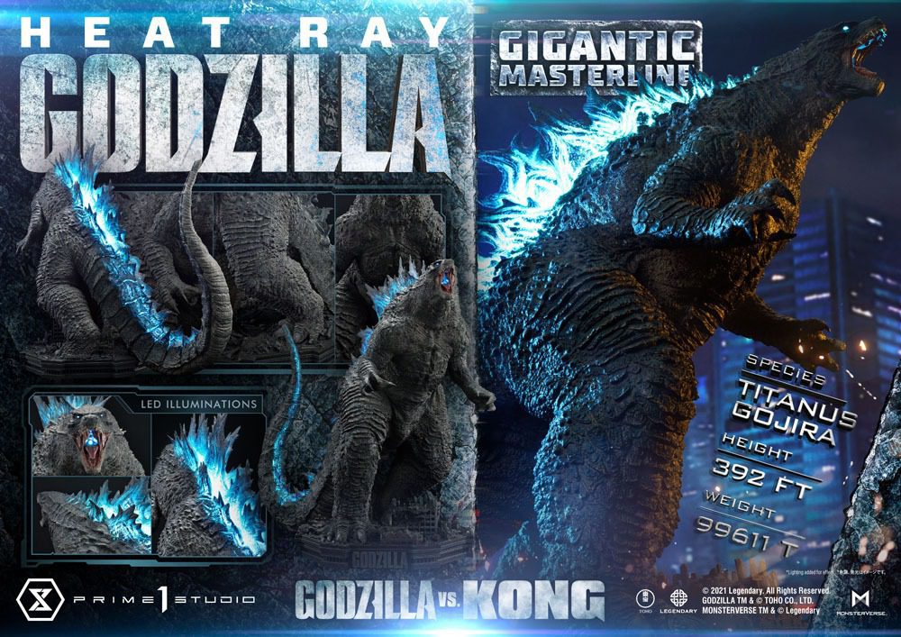 Estatua Giant Masterline Heat Ray Godzilla 87 cm Godzilla vs. Kong - Collector4U.com