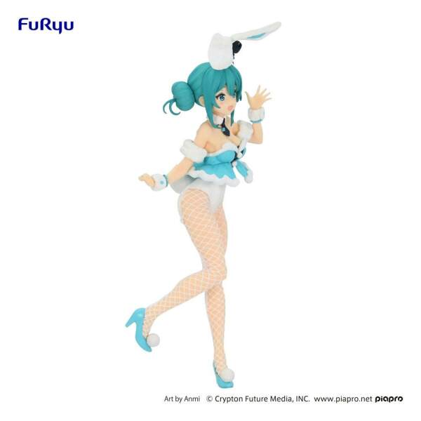 Estatua Hatsune Miku White Rabbit Hatsune Miku PVC BiCute Bunnies Ver. 28 cm Furyu - Collector4u.com
