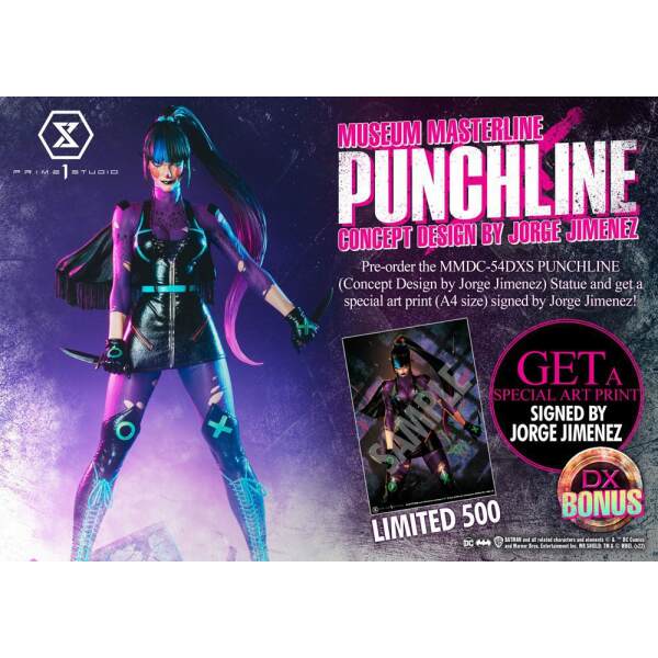 Estatua Punchline Deluxe Bonus Version Concept Design by Jorge Jimenez DC Comics 1/3 85 cm - Collector4U.com