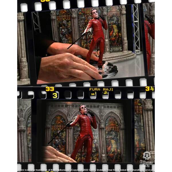 Estatua Rock Iconz Cardinal Copia Red Tuxedo (Variant) Ghost  22 cm - Collector4U.com