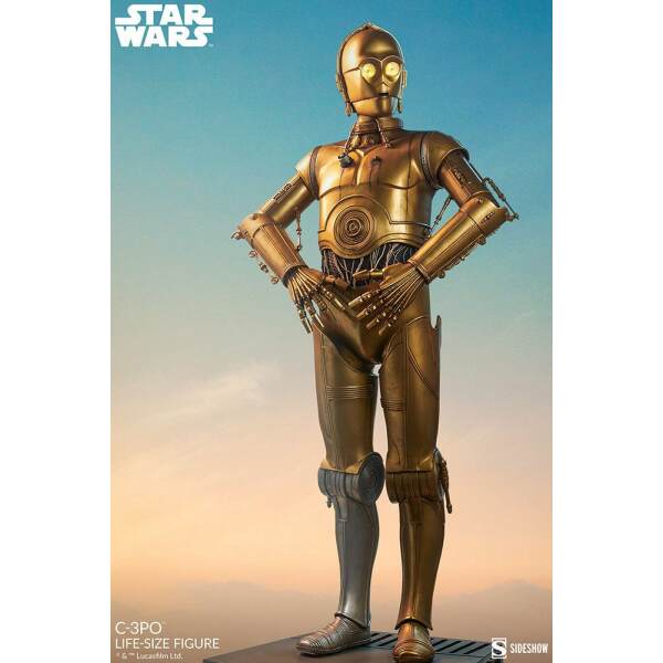 Estatua tamaño real C-3PO Star Wars 188 cm Sideshow - Collector4u.com