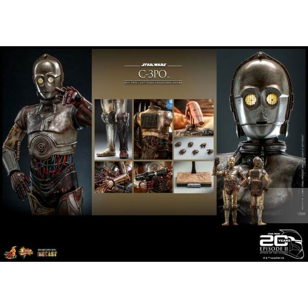 Figura C-3PO Star Wars: Episode II 1/6  29 cm Hot Toys - Collector4U.com