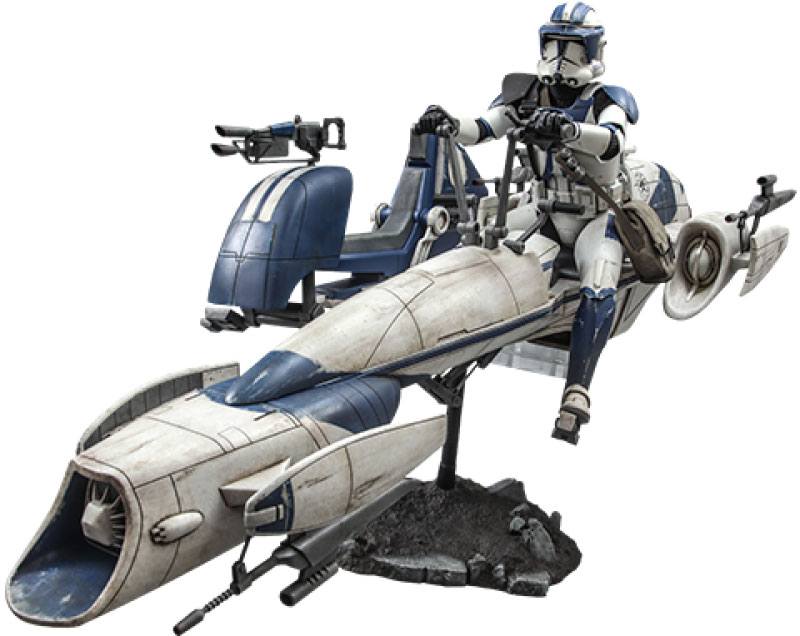 Figura Clone Trooper Barc Speeder With Sidecar Star Wars The Clone Wars 1 6 Heavy Weapons 30 Cm Hot Toys 11