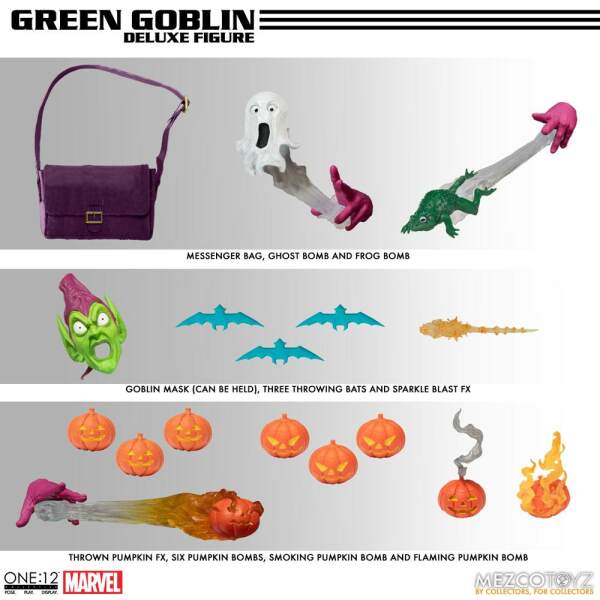 Figura Green Goblin  Marvel 1/12 - Deluxe Edition 17 cm Mezco Toys - Collector4U.com