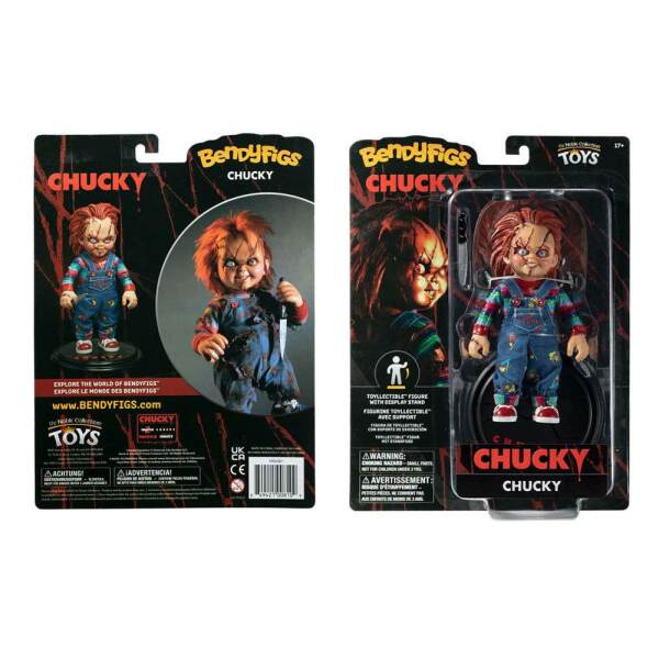 Figura Maleable Bendyfigs Chucky, Chucky el muñeco diabólico 14 cm - Collector4u.com