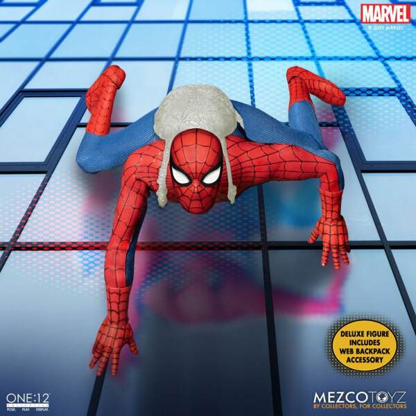 Figura Spider-Man Deluxe Edition Marvel Universe 1/12 The Amazing 16 cm Mezco Toys - Collector4U.com