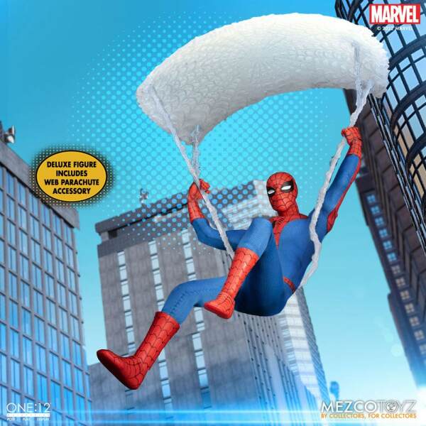 Figura Spider-Man Deluxe Edition Marvel Universe 1/12 The Amazing 16 cm Mezco Toys - Collector4U.com
