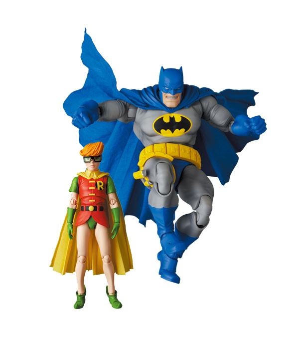 Figuras MAF EX Batman Blue Version & Robin Batman: The Dark Knight Returns 11- 16 cm